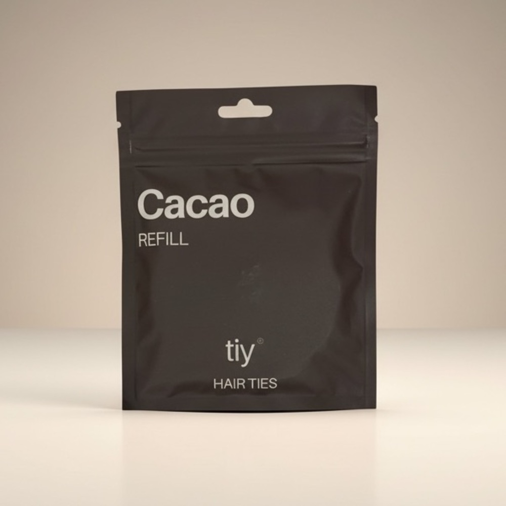 TIY Hair Ties Cacao Refill Brown Elastic Cords